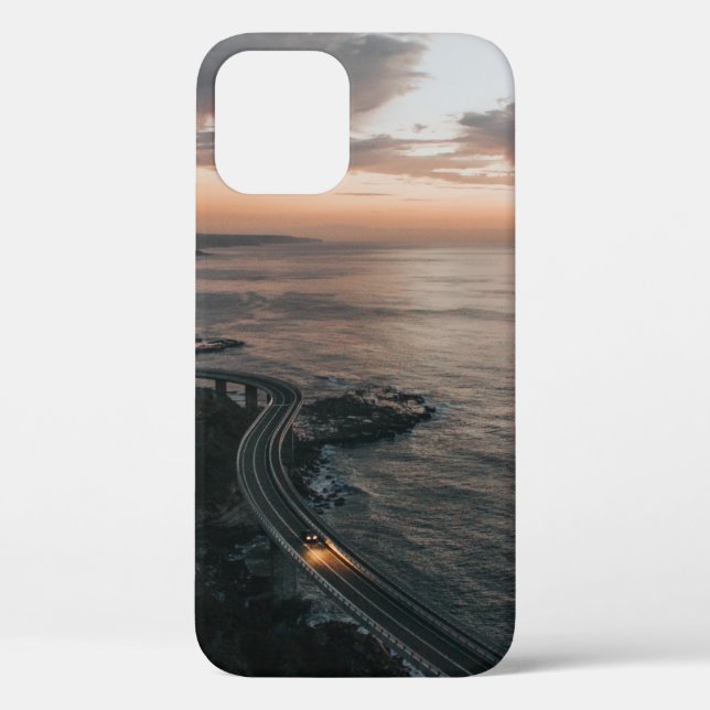 ROAD BESIDE BODY OF WATER Case-Mate iPhone CASE (Back)