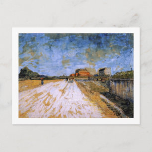Road Beside Paris Ramparts Van Gogh Fine Art Postcard