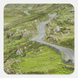 Road between Ballaghacahreen and Caherkeen. Square Sticker