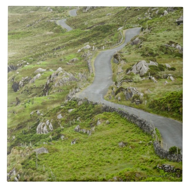 Road between Ballaghacahreen and Caherkeen. Tile (Front)