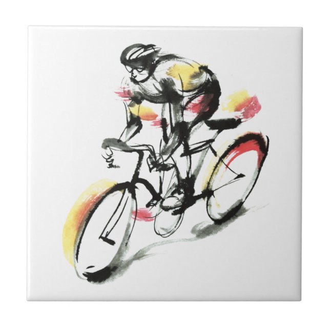 Road bike ceramic tile (Front)