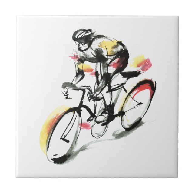 Road bike ceramic tile (Front)