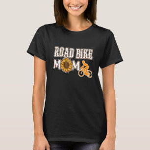 Road Bike Mum Biking Bicycle Cycling Cycle Riding  T-Shirt