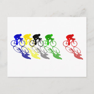 Road Bike Road Racing Cycling Postcard