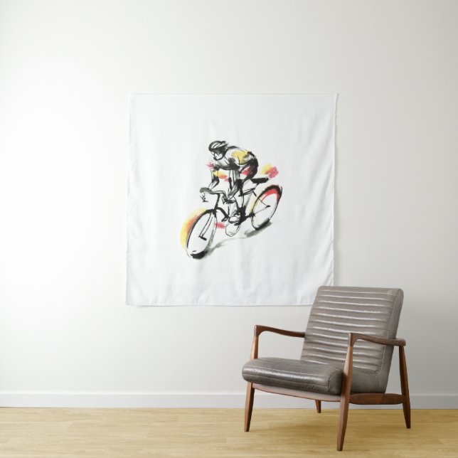 Road bike tapestry (In Situ)
