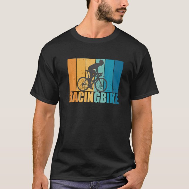 Road Bike Vintage Retro Cycling Bike T-Shirt (Front)