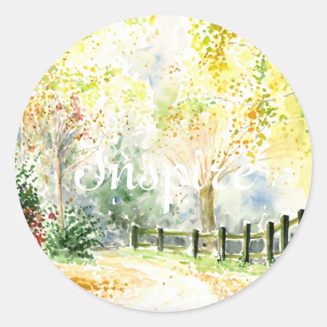 Road Classic Round Sticker (Front)