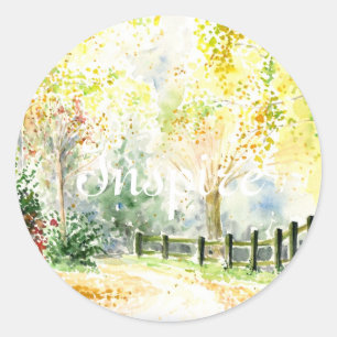 Road Classic Round Sticker