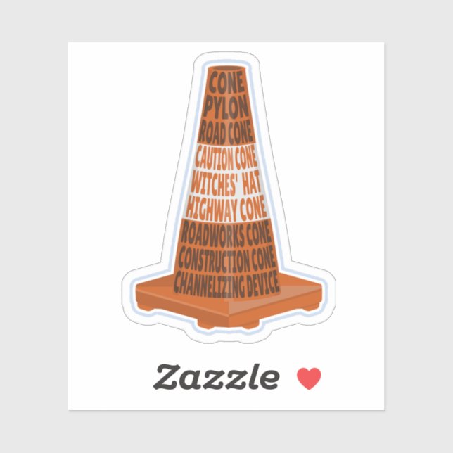 Road Cone Orange Taraffic cone (Sheet)