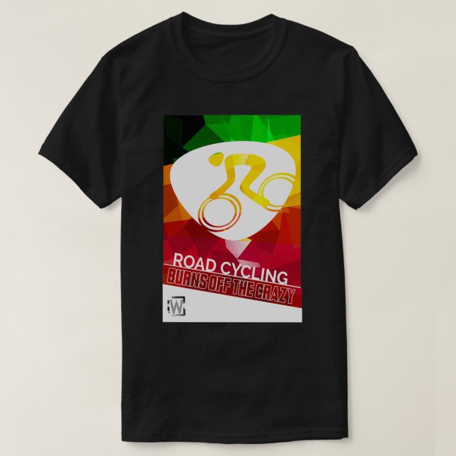 ROAD CYCLING BURNS OFF THE CRAZY Long  T-Shirt (Design Front)