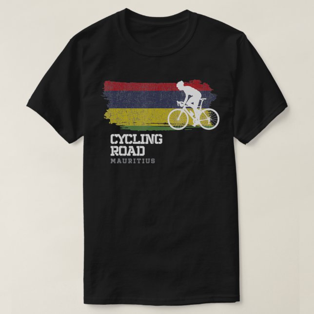 Road Cycling Mauritius Road Bike Speed Bicycle roo T-Shirt (Design Front)