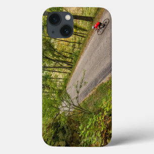 Road Cycling On Rural Country Road iPhone 13 Case