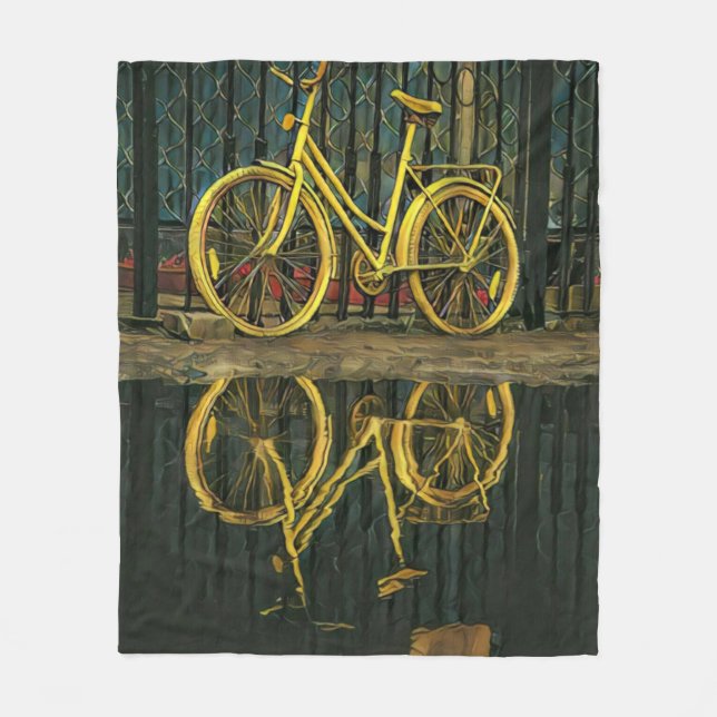 Road cyclist gifts fleece blanket (Front)