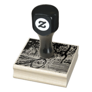 Road cyclist gifts rubber stamp