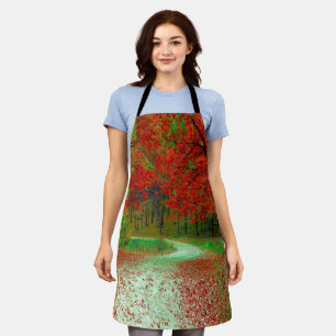 ROAD FOREST TREES BOTANICAL NATURE LANDSCAPE   APRON