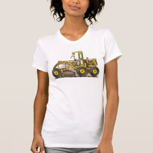 Road Grader Construction Ladies Tank Top