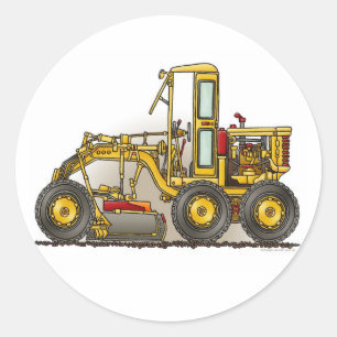 Road Grader Construction Sticker