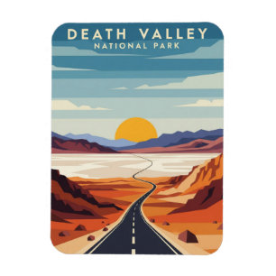 Road in Death Valley National Park Souvenir Magnet