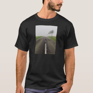 Road in fog leads to nothing T-Shirt