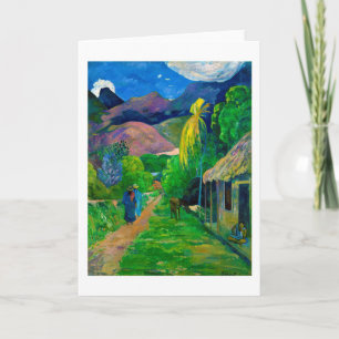 Road in Tahiti, Gauguin Card