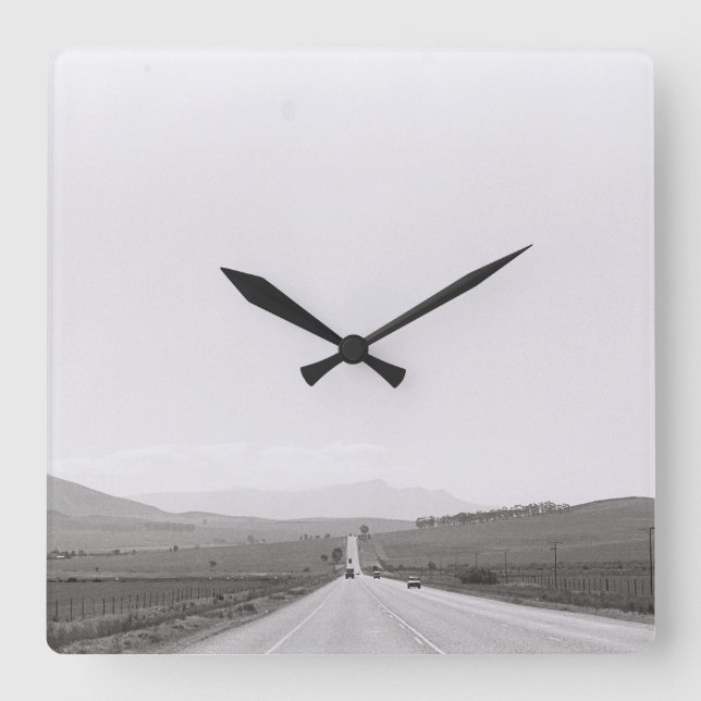 Road Landscape Kodak Film Image Clock (Front)