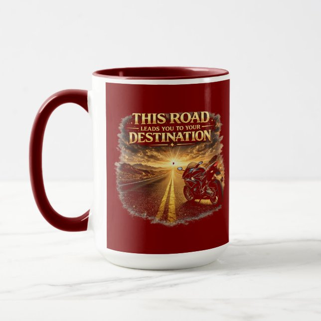 Road Leads to Your Destination Combo Mug (Left)