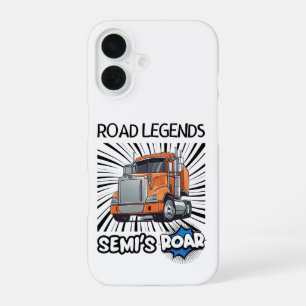 Road Legends: Semi's Roar! iPhone 16 Case