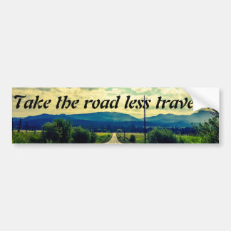 road less travelled bumper sticker