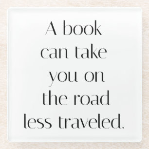 Road Less Travelled Glass Coaster