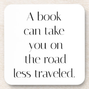 Road Less Travelled Hard Plastic Coaster