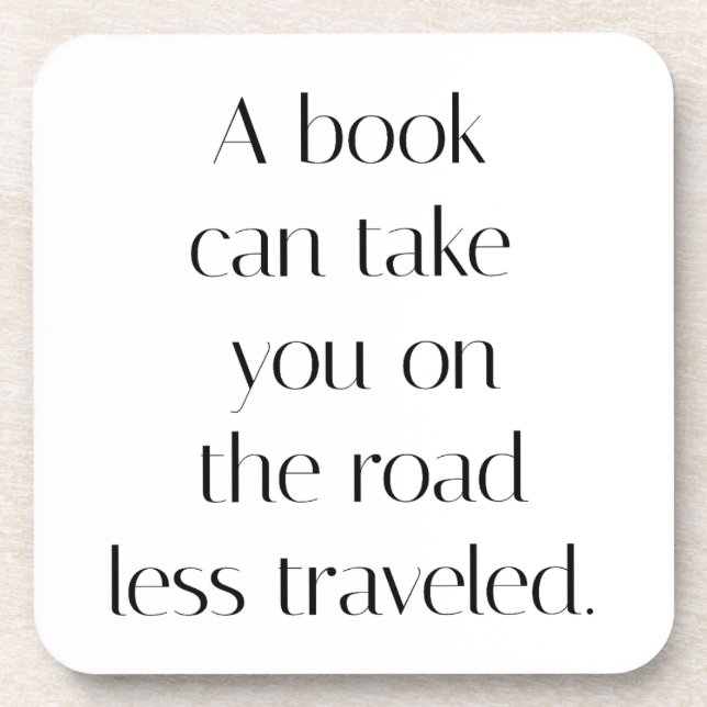Road Less Travelled Hard Plastic Coaster (Front)