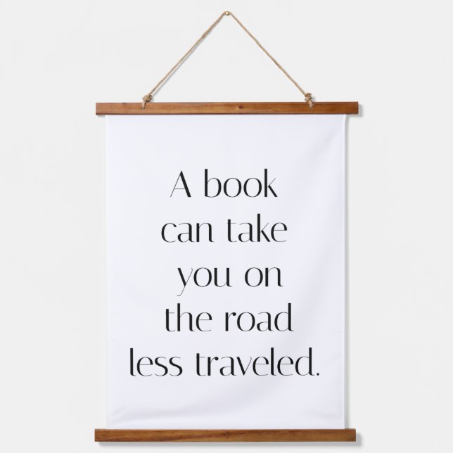 Road Less Travelled Wood Topped Wall Tapestry (Front)