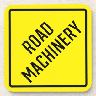 Road Machinery Hard Plastic Coaster