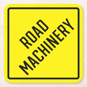Road Machinery Paper Coaster