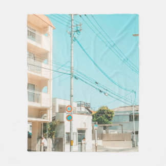 ROAD NEAR HOUSE FLEECE BLANKET