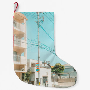 ROAD NEAR HOUSE SMALL CHRISTMAS STOCKING