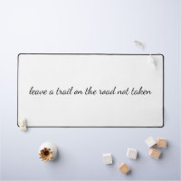 Road Not Taken Desk Mat