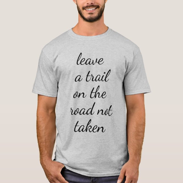 Road Not Taken Men's Basic T-Shirt (Front)