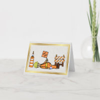 Road or Highway Worker Birthday Card