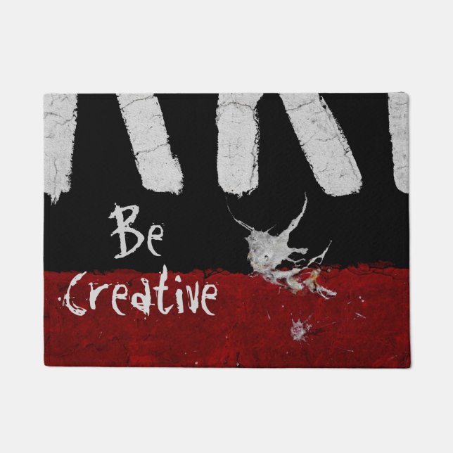 Road Paint Art - Fun - Cool - Unique Doormat (Front)