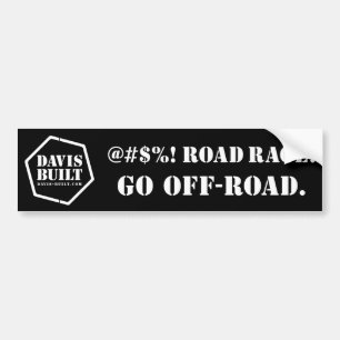 ROAD RAGE. (black) Bumper Sticker