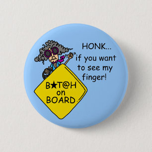 Road Rage Humour 6 Cm Round Badge