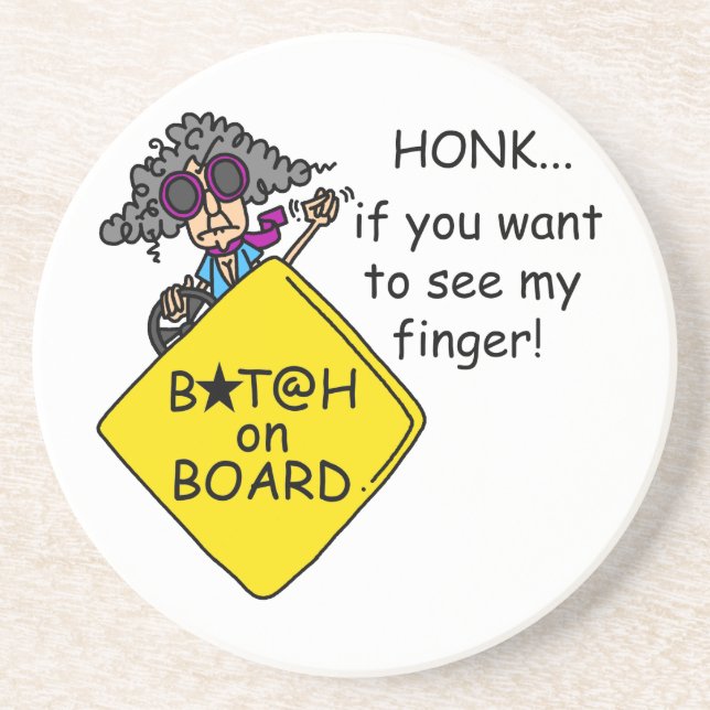 Road Rage Humour Coaster (Front)