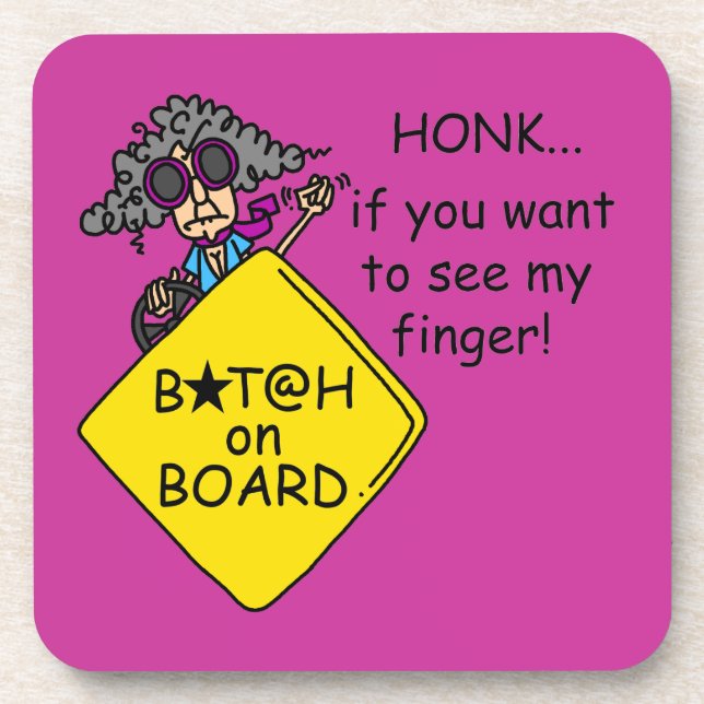 Road Rage Humour Coaster (Front)