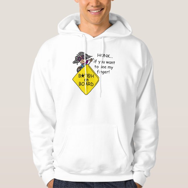 Road Rage Humour Hoodie (Front)