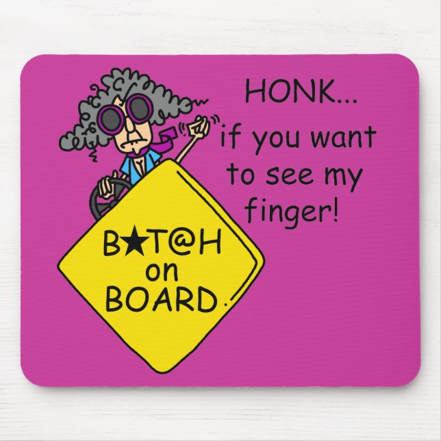 Road Rage Humour Mouse Pad (Front)