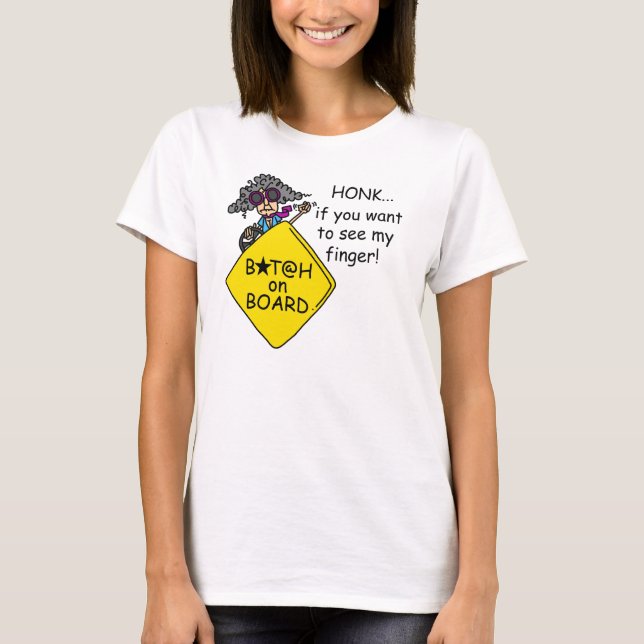 Road Rage Humour T-Shirt (Front)