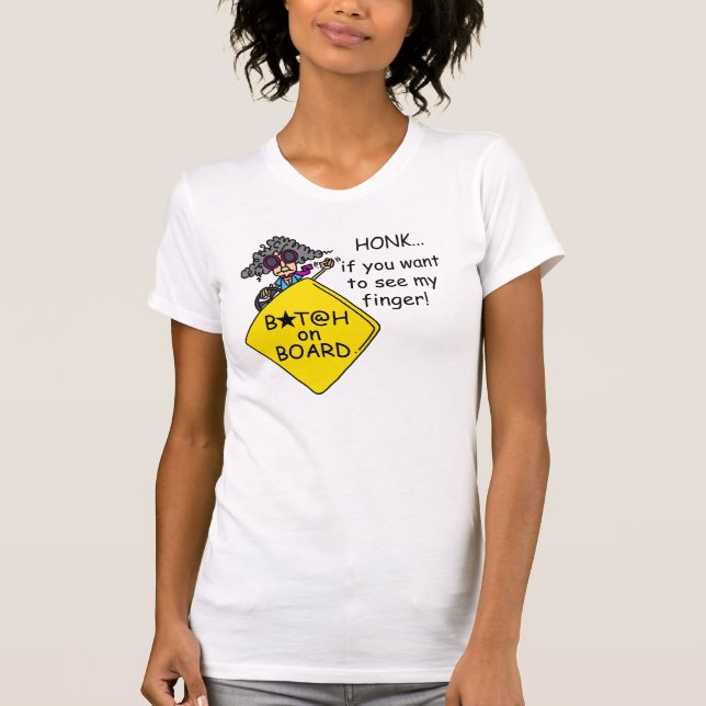 Road Rage Humour T-Shirt (Front)