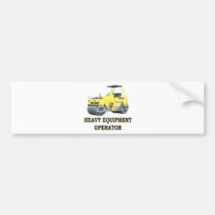 ROAD ROLLER BUMPER STICKER