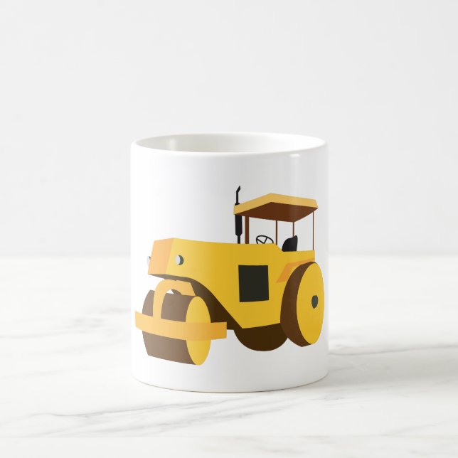 Road Roller Compactor Construction Truck Coffee Mug (Center)